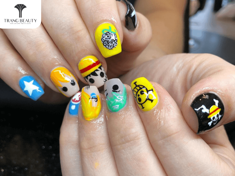 Top 51 One Piece anime nail designs