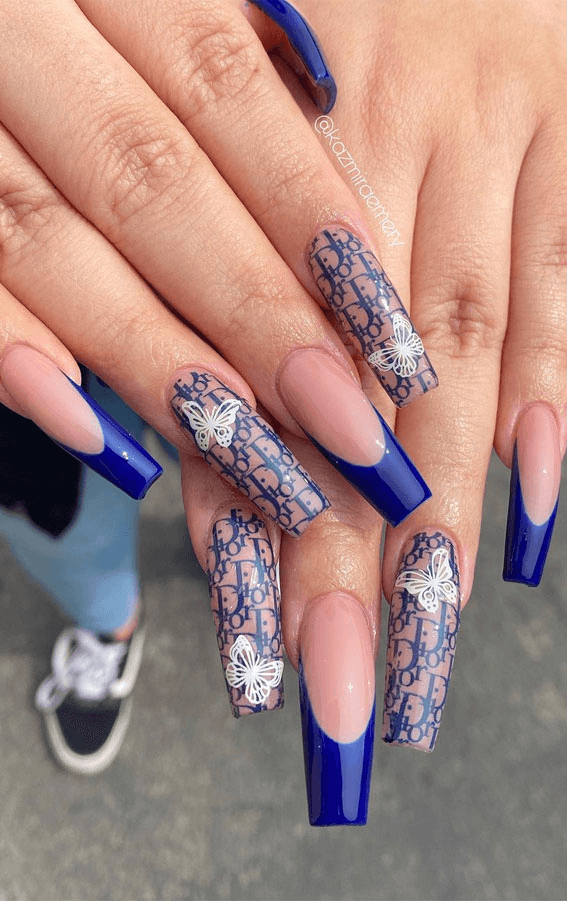 Top 55 elegant Dior-inspired nail designs