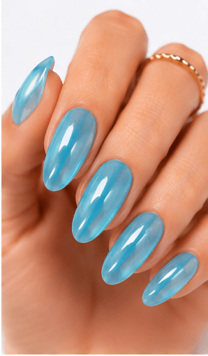Jelly nails use translucent gel colors to create a juicy, glassy, and slightly playful manicure. The finish looks like tinted candy, fruit syrup, or clear jelly layered over the natural nail. This style is loved because it feels fresh and light while still adding color and shine. Jelly nails can be simple as a sheer one-color set, trendy with syrup gradients, cute with fruit motifs, or luxurious when paired with chrome, pearls, aurora powder, or 3D accents. They are especially useful for summer collections, Korean-inspired nail trends, youthful beauty apps, and clients who want color without a heavy opaque finish.