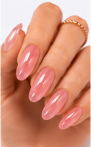 Jelly nails use translucent gel colors to create a juicy, glassy, and slightly playful manicure. The finish looks like tinted candy, fruit syrup, or clear jelly layered over the natural nail. This style is loved because it feels fresh and light while still adding color and shine. Jelly nails can be simple as a sheer one-color set, trendy with syrup gradients, cute with fruit motifs, or luxurious when paired with chrome, pearls, aurora powder, or 3D accents. They are especially useful for summer collections, Korean-inspired nail trends, youthful beauty apps, and clients who want color without a heavy opaque finish.