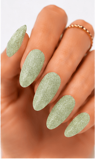 Sugar nails create a fine sparkling texture that looks like crystallized sugar dusted over the nail surface. The effect is usually made with sugar powder, fine glitter, textured gel, or sprinkled particles that stay slightly raised after curing. This style feels cute, festive, and tactile, but it can also look refined when done in white, champagne, or soft pastel tones. Sugar nails are popular for snow themes, holiday designs, dessert-inspired looks, bridal sparkle, and kawaii collections. They work especially well as accent nails, sweater patterns, frosted French tips, or delicate textured details in photo galleries and salon menus.