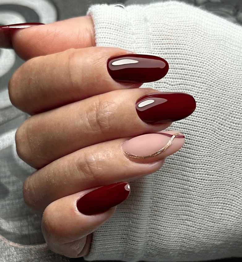 Dáng móng oval — biến thể 6