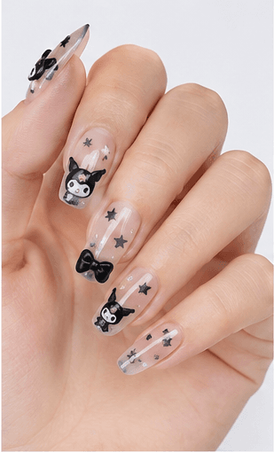 Kawaii nail style is all about maximum cuteness and playful charm. Bursting with pastel colors, adorable motifs like hearts, stars, bows, animals, and sweet characters, this style brings joy and youthful energy to your fingertips. Inspired by Japanese pop culture, kawaii nails are perfect for expressing a fun, optimistic personality and adding a touch of whimsy to your everyday look.