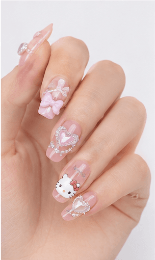 Kawaii nail style is all about maximum cuteness and playful charm. Bursting with pastel colors, adorable motifs like hearts, stars, bows, animals, and sweet characters, this style brings joy and youthful energy to your fingertips. Inspired by Japanese pop culture, kawaii nails are perfect for expressing a fun, optimistic personality and adding a touch of whimsy to your everyday look.