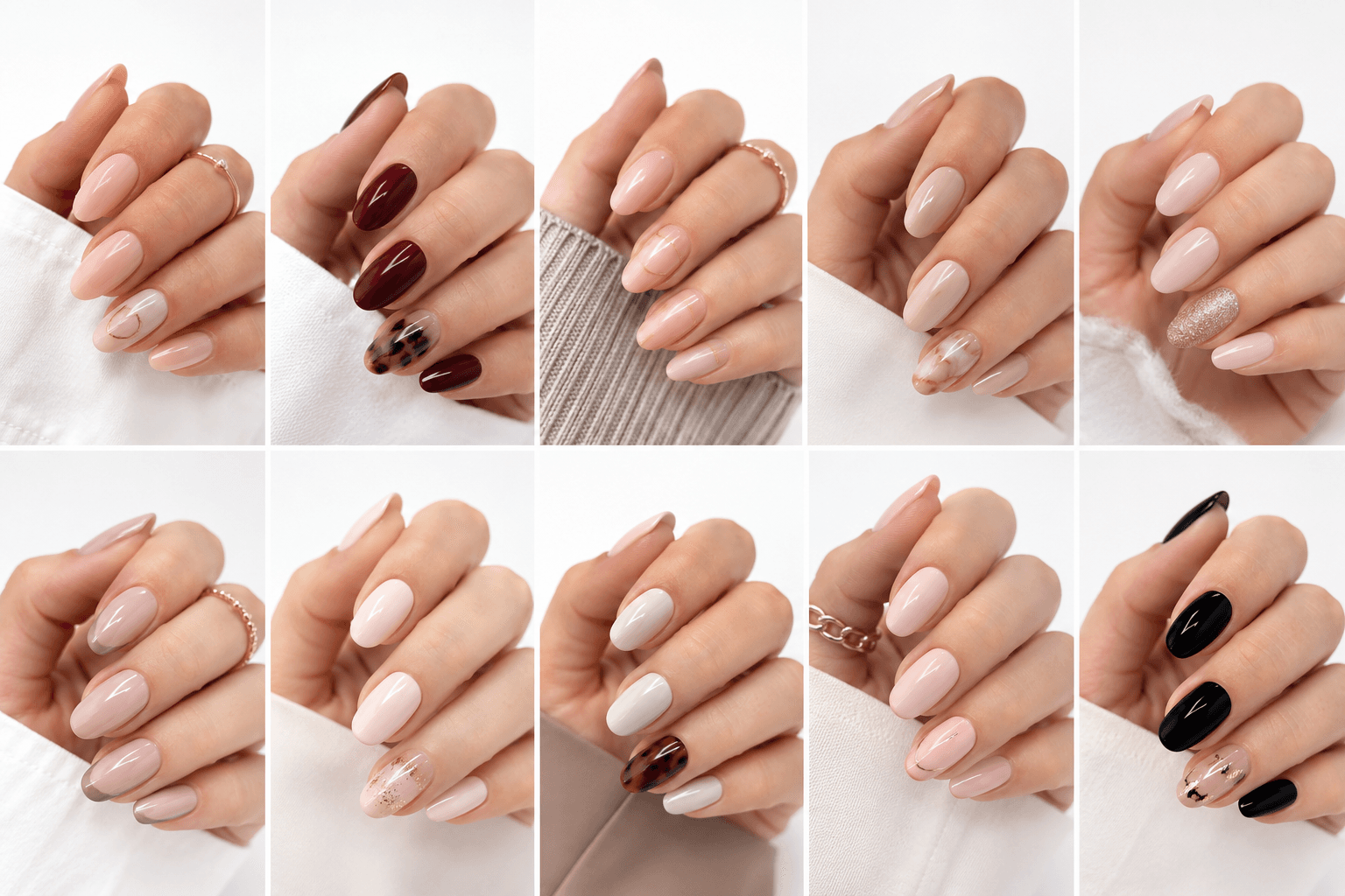 Office nail style focuses on professional elegance and practicality. It features clean, polished looks with neutral tones, subtle sheen, and minimalist designs that maintain a sophisticated appearance in the workplace. This style balances professionalism with personal style, ensuring your nails look neat, appropriate, and refined throughout long workdays.