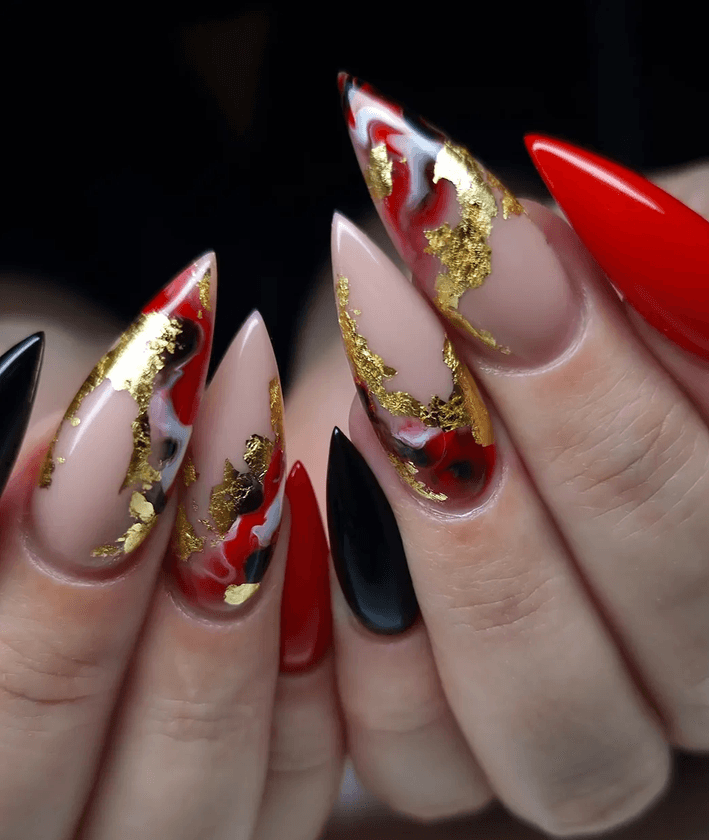 Blooming Nail Style — variation 4