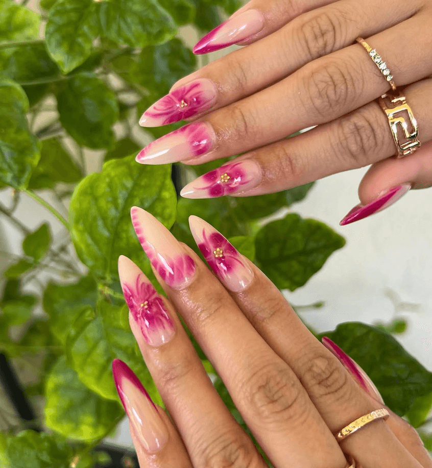 Blooming Nail Style — variation 6