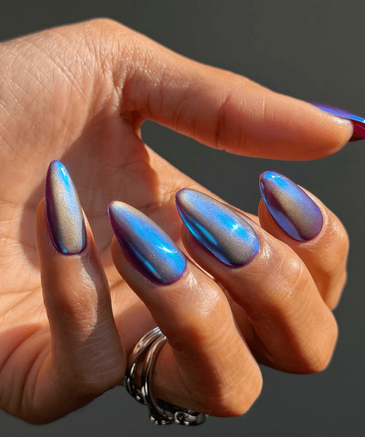Cat Eye Nail Style — variation 2