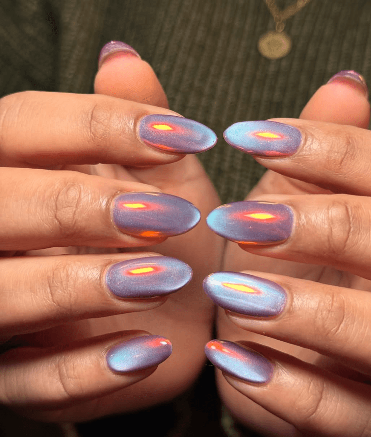 Cat Eye Nail Style — variation 4