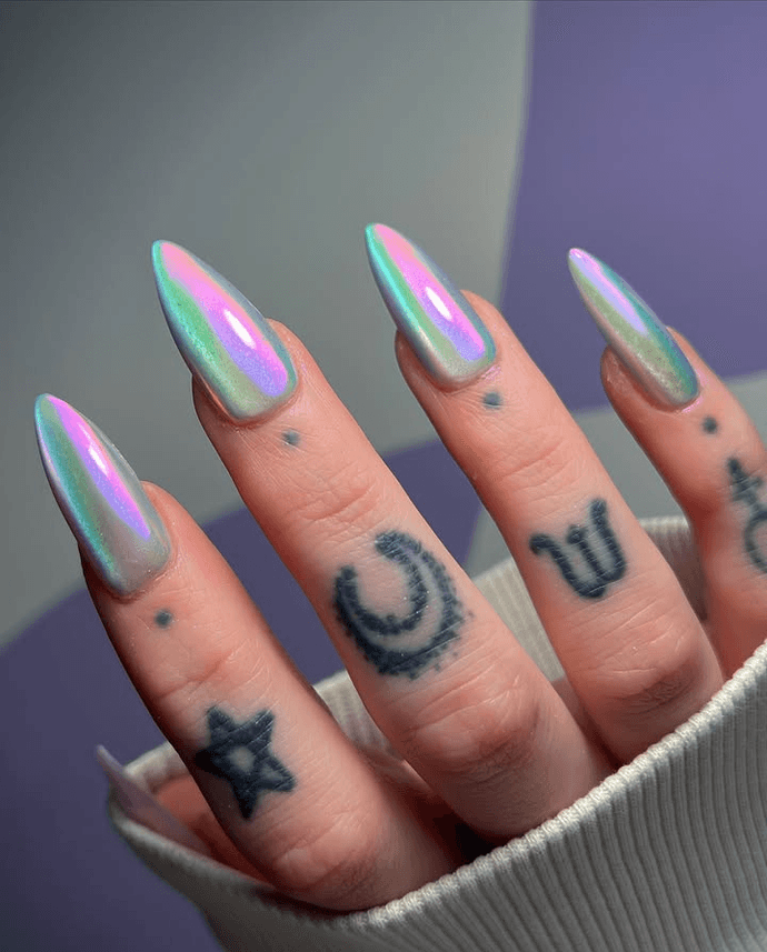 Cat Eye Nail Style — variation 9