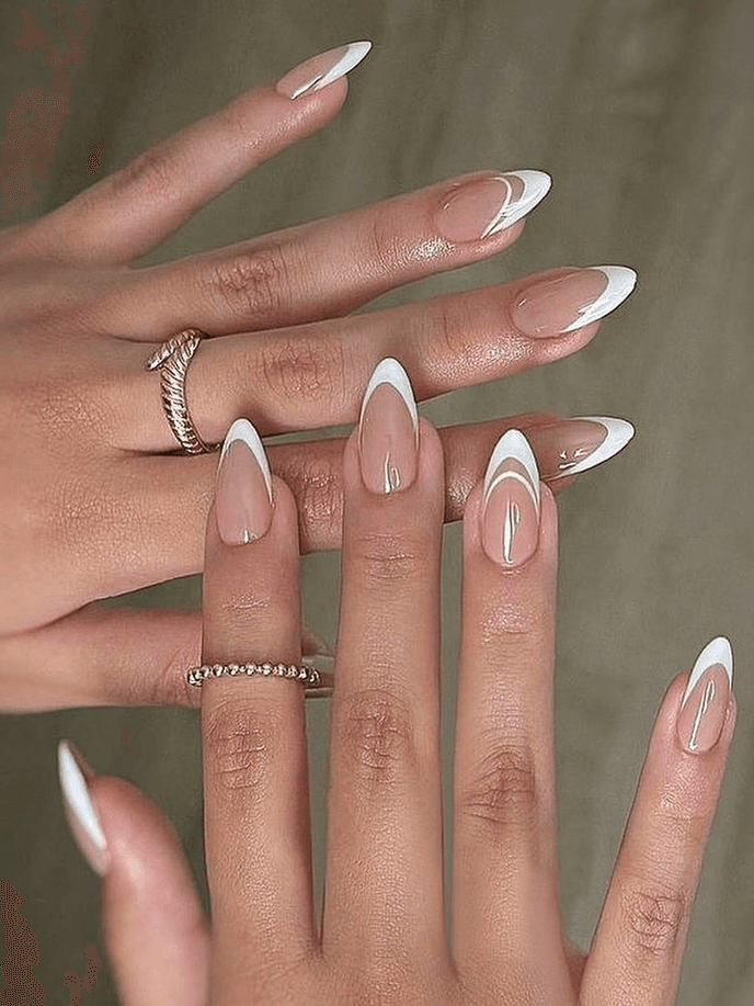 French Manicure — variation 9