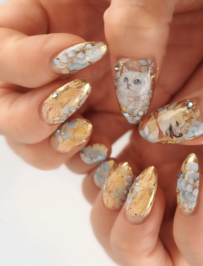 Hand-Painted Nail Style — variation 7