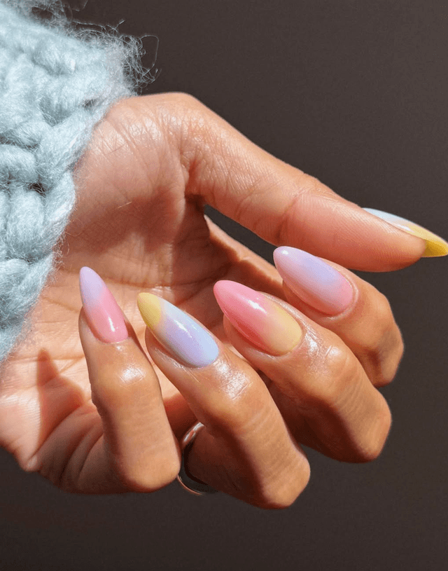 Watercolor Nail Style — variation 1