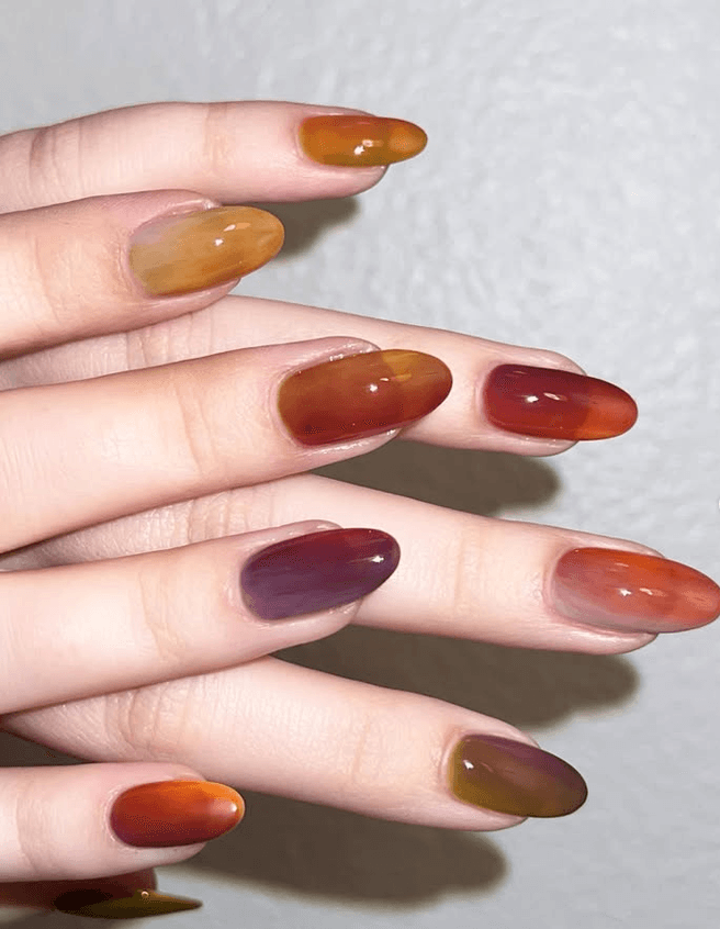 Watercolor Nail Style — variation 5