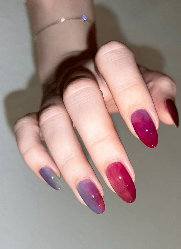 Watercolor Nail Style — variation 7