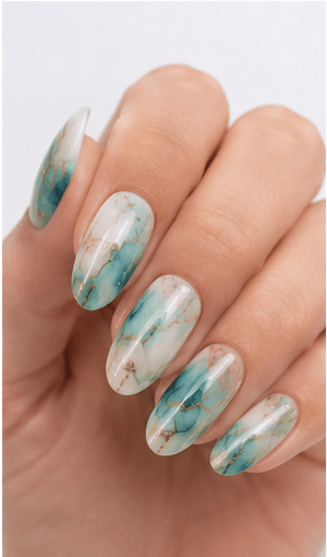 Watercolor nails are inspired by the soft transparency and flowing pigments of watercolor painting. This style uses diluted gel colors, sheer washes, and blended edges to create an artistic, airy look on the nails. It can feel romantic with florals, modern with abstract color clouds, or fresh with pastel gradients. Watercolor nails are especially useful for clients who want a delicate design that still feels creative and personal. Because the effect is light and layered, it photographs beautifully for beauty editorials, spring collections, bridal nail sets, and soft lifestyle content.