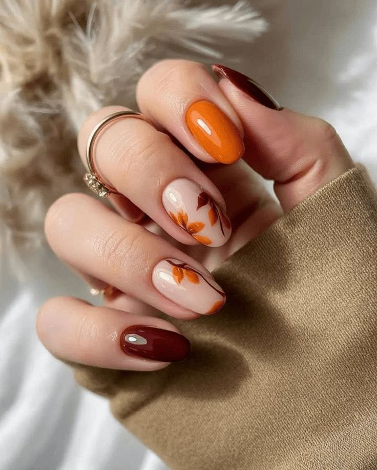 Autumn Nail Theme — variation 9