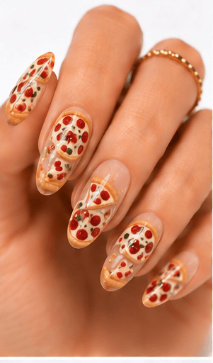Food nails are a playful and highly visual theme inspired by desserts, drinks, snacks, breakfast items, sushi, pasta, candy, pastries, and café culture. This theme can look cute and quirky with tiny illustrated foods, stylish with coffee and croissant motifs, or bold with colorful pop-art meals. Food nails are especially useful for social media, seasonal campaigns, themed salon collections, and clients who want a manicure that feels personal and fun. The style works well with hand painting, stickers, 3D mini charms, jelly details, glossy droplets, and matte backgrounds. For apps and websites, food themes are easy to tag by cuisine, ingredient, color, and mood.