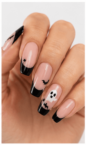 Halloween nails are playful, spooky, and dramatic designs inspired by ghosts, pumpkins, bats, spiders, moons, stars, black cats, candles, skulls, candy, and gothic details. This theme can be cute with pastel ghosts, stylish with black and chrome, eerie with dark gradients, or glamorous with glitter, velvet, and rhinestones. Halloween nails are excellent for October salon campaigns, costume parties, themed photo shoots, and social media content. They can be subtle enough for everyday wear or bold enough to complete a costume. For websites and apps, the theme is easy to classify by spooky level, color palette, motif type, and party mood.