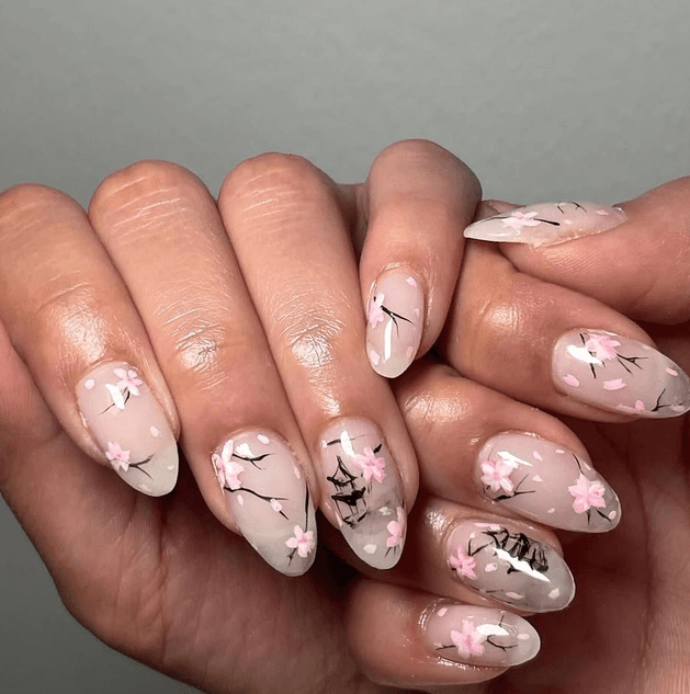 Sakura Nail Theme — variation 10