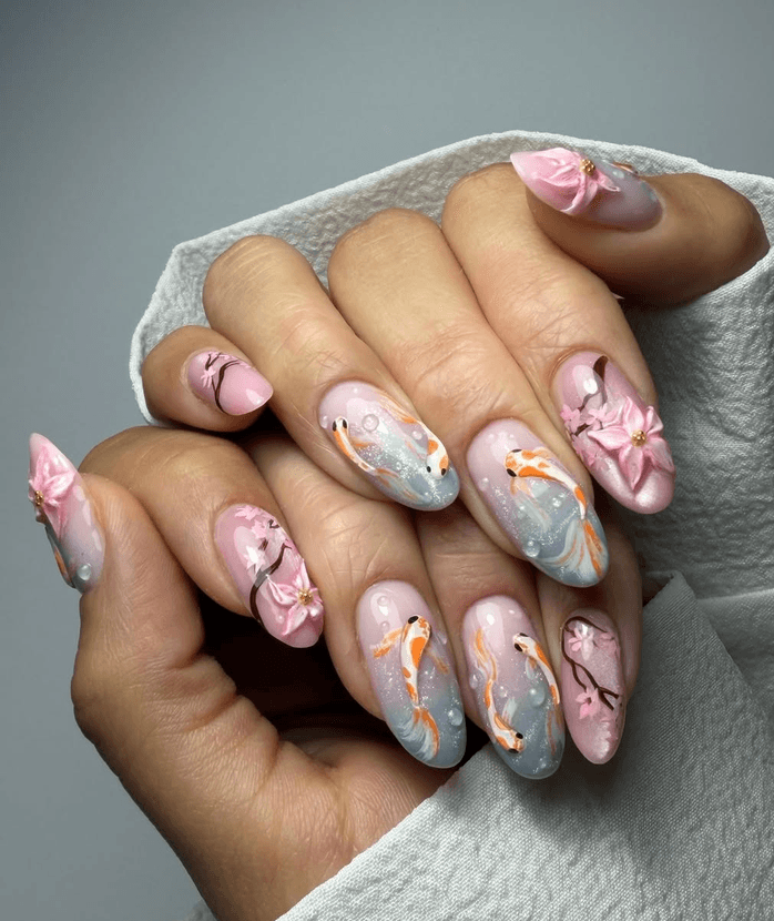 Sakura Nail Theme — variation 7